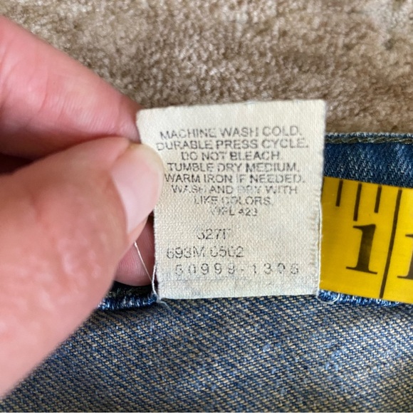 Levi’s XX Vintage Bootcut Low Rise Wide Leg Medium Wash Jeans Made USA SFCA: 32M - Picture 9 of 14